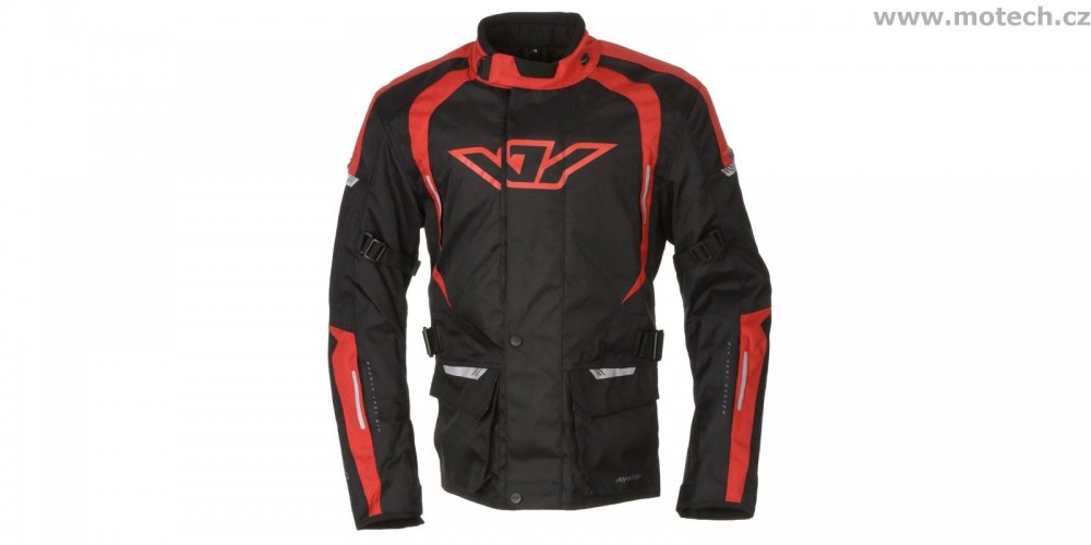 Bunda AYRTON Bruno, černá - červená - Kliknutím na obrázek zavřete