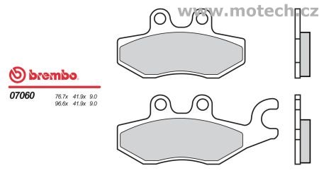 Brzdové desky Brembo - BRM 07060 - Kliknutím na obrázek zavřete
