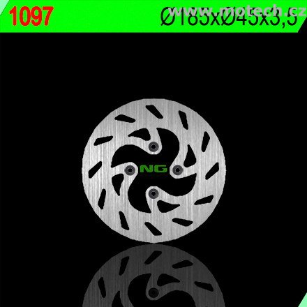 Brzdový kotouč NG 1097 - pevný - Kliknutím na obrázek zavřete