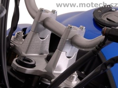 Zvýšení řídítek Yamaha XT1200Z Super Tenere (10-) - stříbrné - Kliknutím na obrázek zavřete