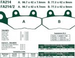 Brzdové destičky EBC - FA214