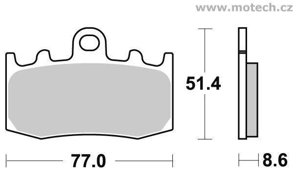 Brzdové destičky přední SBS - 796HS - Kliknutím na obrázek zavřete