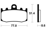 Brzdové destičky Bendix sinter metalic racing - MRR 296