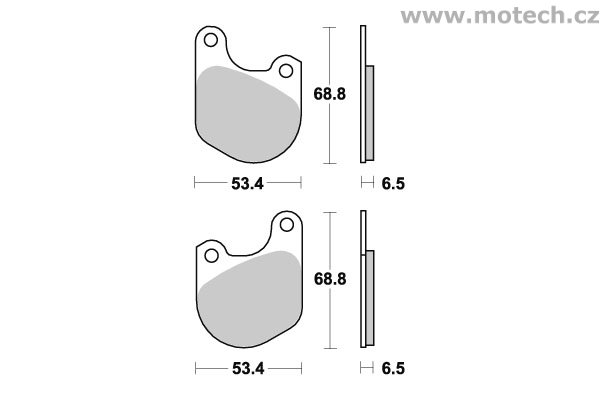 Brzdové destičky přední SBS - 537HF - Kliknutím na obrázek zavřete