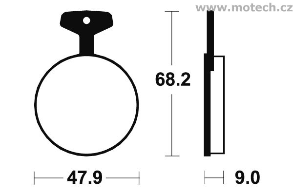 Brzdové destičky přední Bendix - MA 4 - Kliknutím na obrázek zavřete