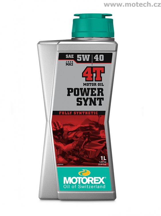 Motorex POWER SYNT 4T 5W40 - 1 litr - Kliknutím na obrázek zavřete