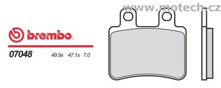 Brzdové desky Brembo - BRM 07048 - Kliknutím na obrázek zavřete