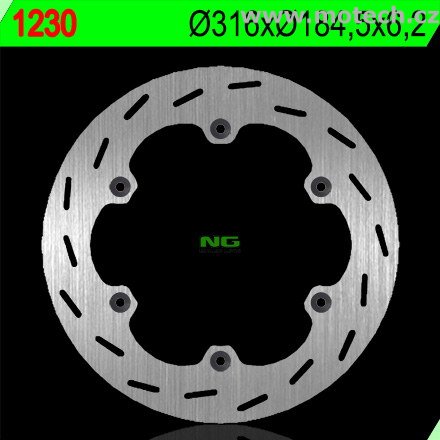 Brzdový kotouč NG 1230 - pevný - Kliknutím na obrázek zavřete