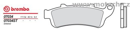 Brzdové desky Brembo - BRM 07034XS - Kliknutím na obrázek zavřete