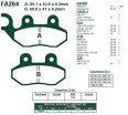 Brzdové destičky EBC - FA264