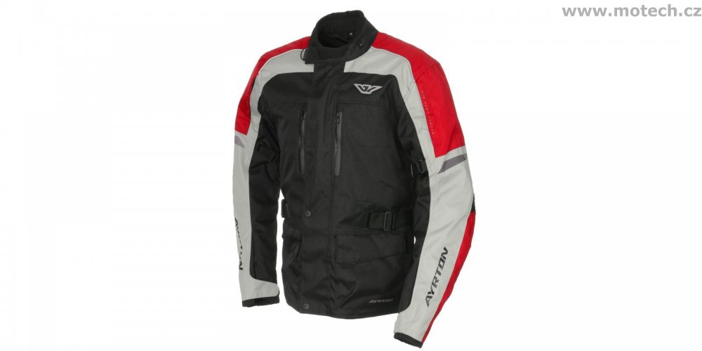 Bunda AYRTON Tonny, černá - šedá - červená - Kliknutím na obrázek zavřete