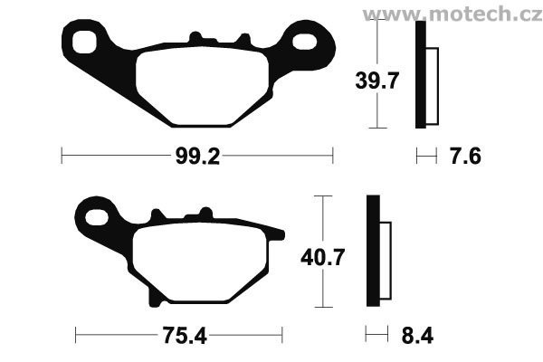 Brzdové destičky přední Bendix - MA 202 - Kliknutím na obrázek zavřete