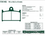 Brzdové destičky EBC - FA145