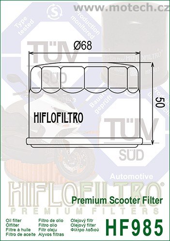 Olejový filtr HF985 - Kliknutím na obrázek zavřete