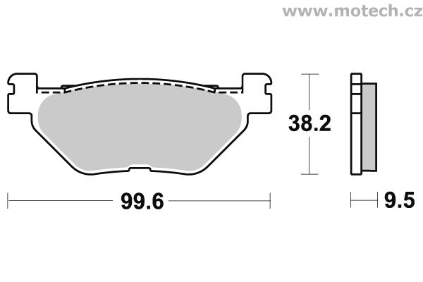 Brzdové destičky zadní SBS - 769HF - Kliknutím na obrázek zavřete