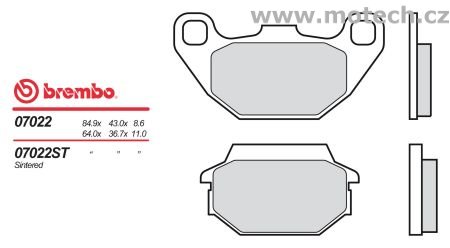 Brzdové desky Brembo - BRM 07022 - Kliknutím na obrázek zavřete