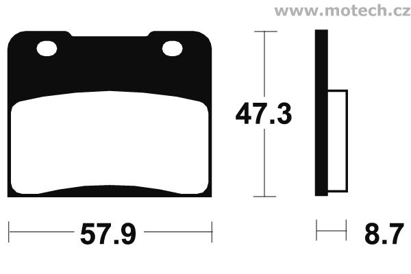 Brzdové destičky přední Bendix - MA 78 - Kliknutím na obrázek zavřete