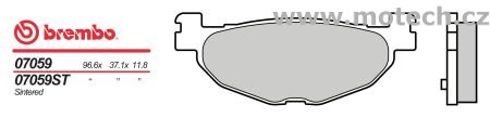 Brzdové desky Brembo - BRM 07059XS - Kliknutím na obrázek zavřete