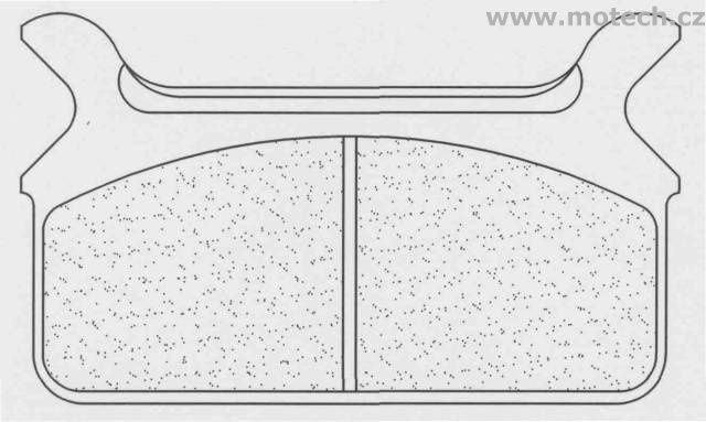 Brzdové destičky CL BRAKES 2342 RX3 - Kliknutím na obrázek zavřete