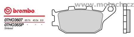 Brzdové destičky Brembo - BRM 07HO36SP - Kliknutím na obrázek zavřete