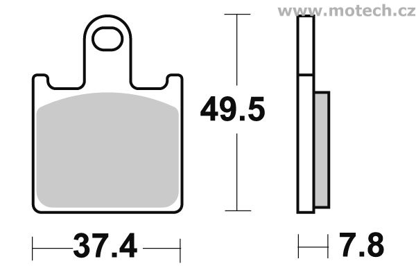 Brzdové destičky přední SBS - 838HS - Kliknutím na obrázek zavřete