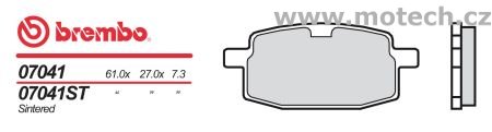 Brzdové desky Brembo - BRM 07041 - Kliknutím na obrázek zavřete