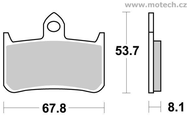 Brzdové destičky přední SBS - 622HS - Kliknutím na obrázek zavřete