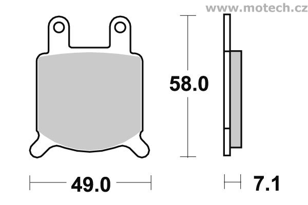 Brzdové destičky zadní SBS - 560HF - Kliknutím na obrázek zavřete
