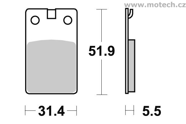 Brzdové destičky přední SBS - 595HF - Kliknutím na obrázek zavřete