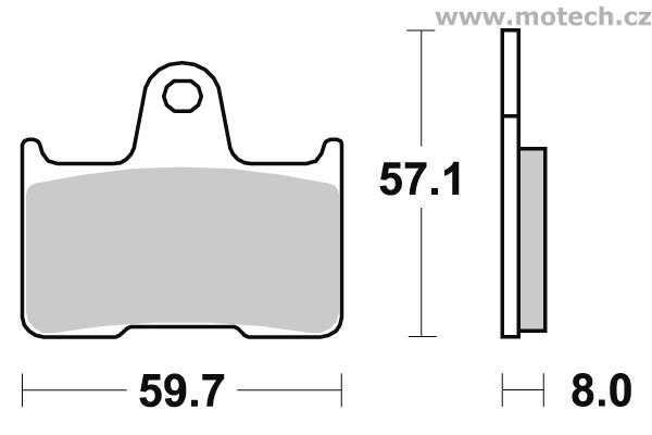 Brzdové destičky zadní SBS - 715LS - Kliknutím na obrázek zavřete