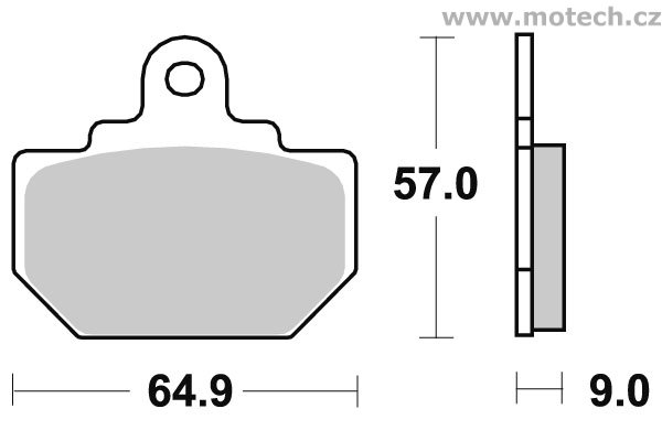 Brzdové destičky zadní SBS - 610HF - Kliknutím na obrázek zavřete