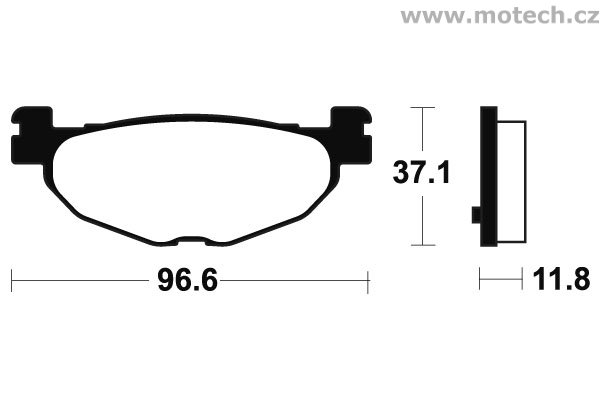 Brzdové destičky zadní Bendix - MA 312 - Kliknutím na obrázek zavřete
