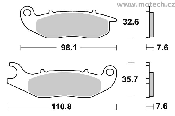 Brzdové destičky přední SBS - 859HF - Kliknutím na obrázek zavřete