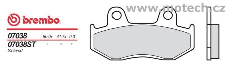 Brzdové desky Brembo - BRM 07038 - Kliknutím na obrázek zavřete