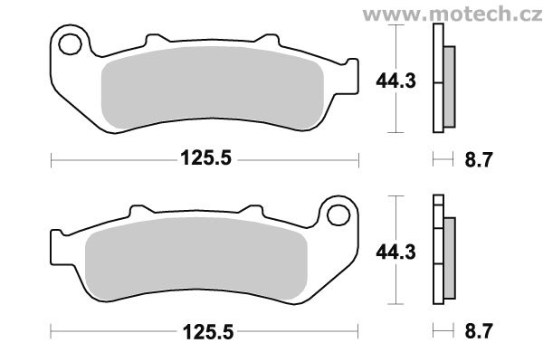 Brzdové destičky přední SBS - 685HS - Kliknutím na obrázek zavřete
