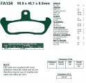 Brzdové destičky EBC - FA134