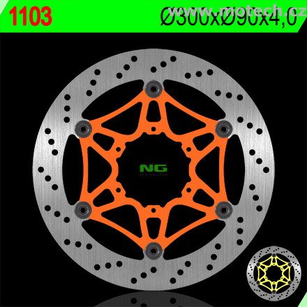 Brzdový kotouč NG 1103 - plovoucí - Kliknutím na obrázek zavřete