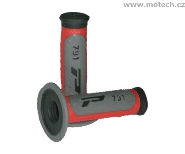 Rukojeti MX Progrip 791 černo-šedo-červené - Kliknutím na obrázek zavřete