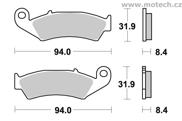 Brzdové destičky zadní SBS - 623LS - Kliknutím na obrázek zavřete