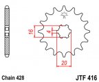 Kolečko JTF416-14 pro: SUZUKI RM 80