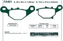 Brzdové destičky EBC - FA401R