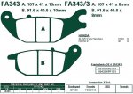Brzdové destičky EBC - FA343