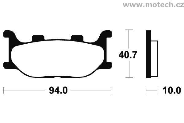 Brzdové destičky zadní Bendix - MA 191 - Kliknutím na obrázek zavřete