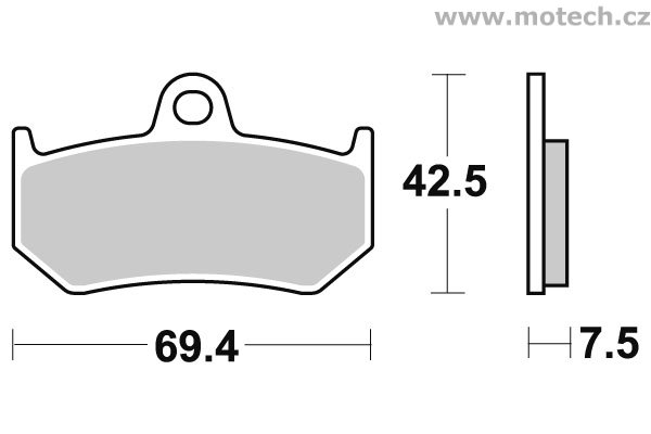 Brzdové destičky zadní SBS - 763LS - Kliknutím na obrázek zavřete