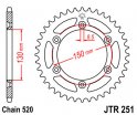 Rozeta JTA251-48 pro: YAMAHA YZ/YZF/W 125ccm