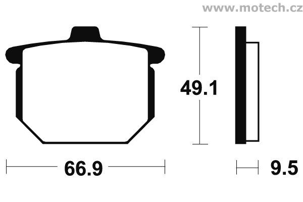 Brzdové destičky přední Bendix - MA 17 - Kliknutím na obrázek zavřete