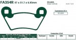 Brzdové destičky EBC - FA354R