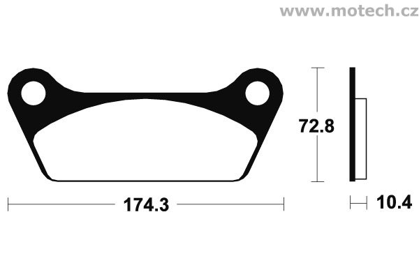 Brzdové destičky zadní Bendix - MA 53 - Kliknutím na obrázek zavřete