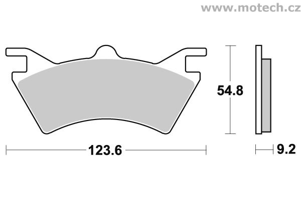 Brzdové destičky zadní SBS - 757ATS - Kliknutím na obrázek zavřete