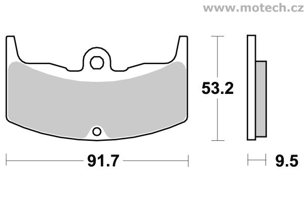 Brzdové destičky zadní SBS - 571HF - Kliknutím na obrázek zavřete